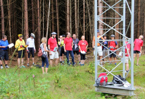 Roten Radlern im LK Ebersberg - Windmessanlage im Ebersberger Forst