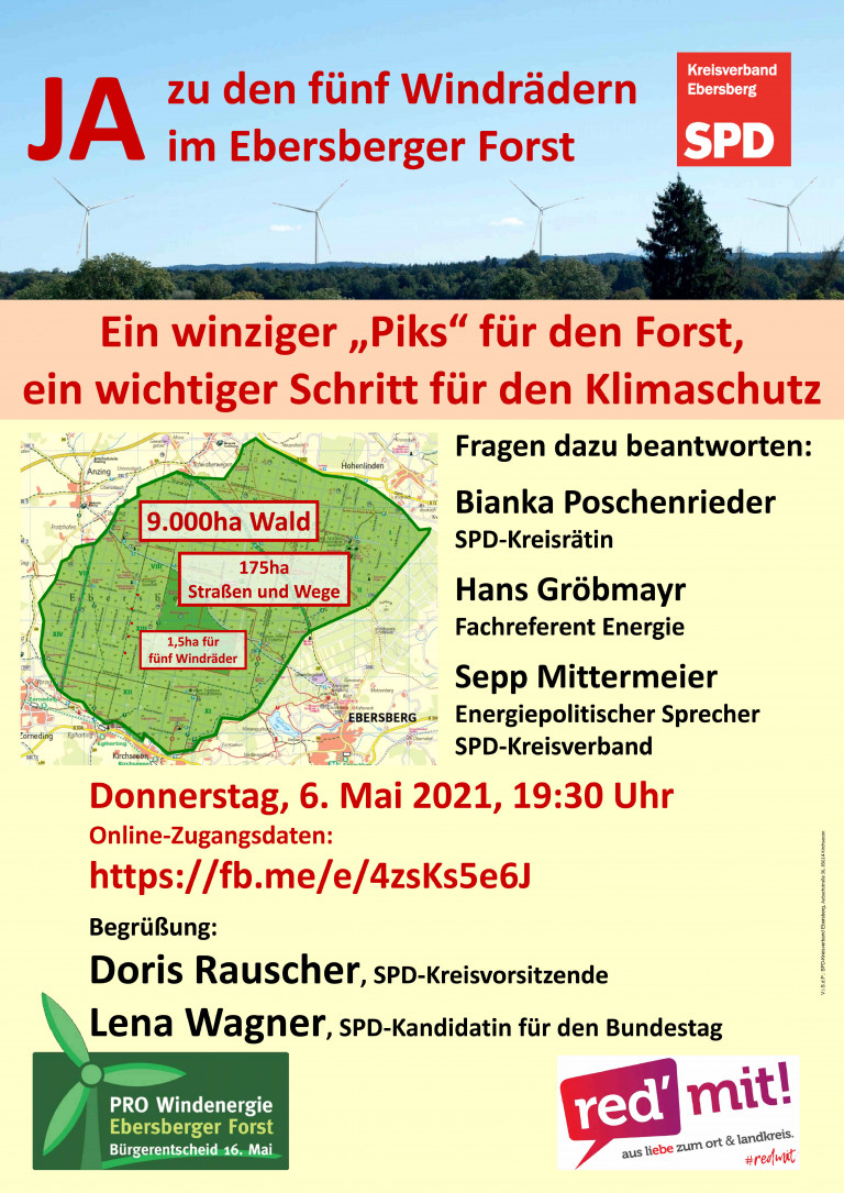 Veranstaltung Pro-Windenergie am 6. Mai 2021