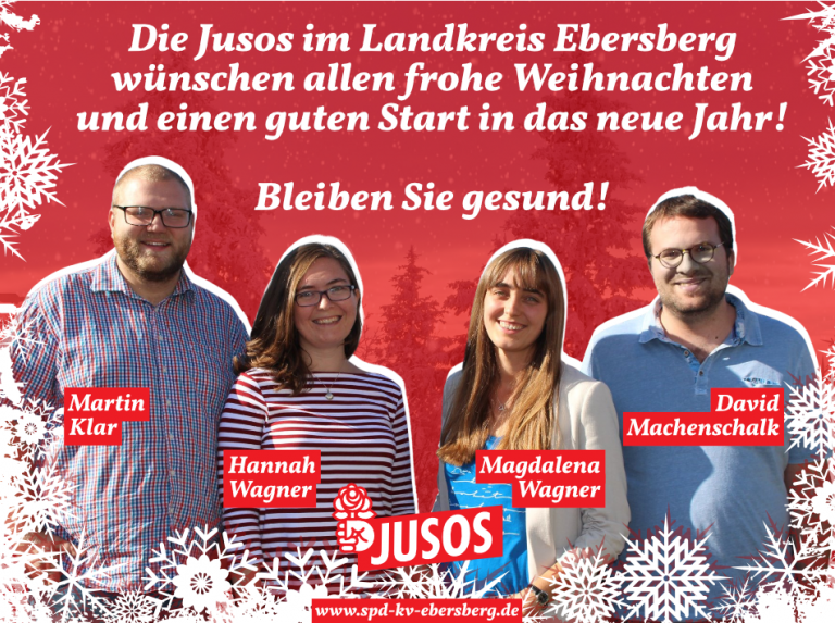 Frohe Weihnachten 2020 von den Jusos im SPD-Kreisverband Ebersberg